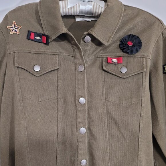 Anthropologie Guest Editor Military Swing Blazer Coat Women's S - Picture 2 of 10